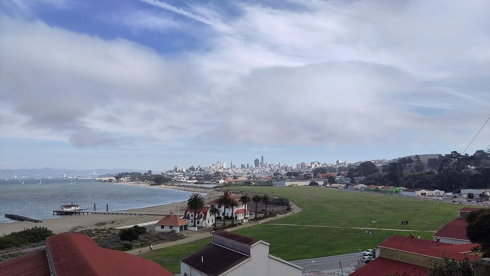 Crissy Field and the San Francisco skyline
