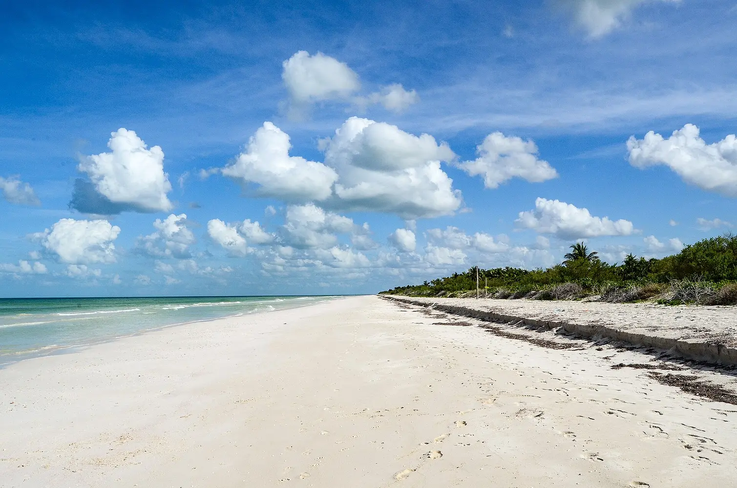 The beach at El Cuyo