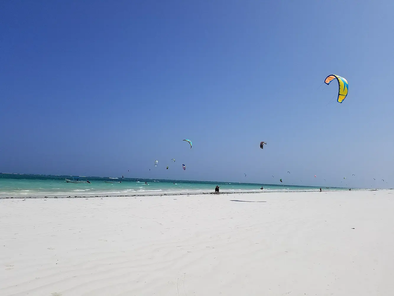 Kites off Diani Beach