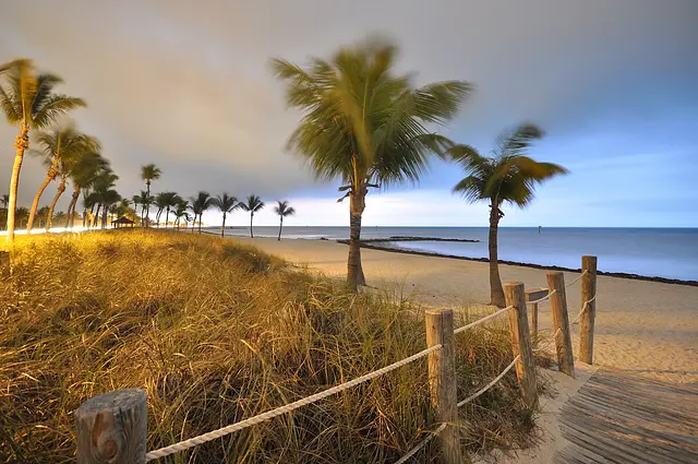 Smathers Beach, Key West, in the early morning