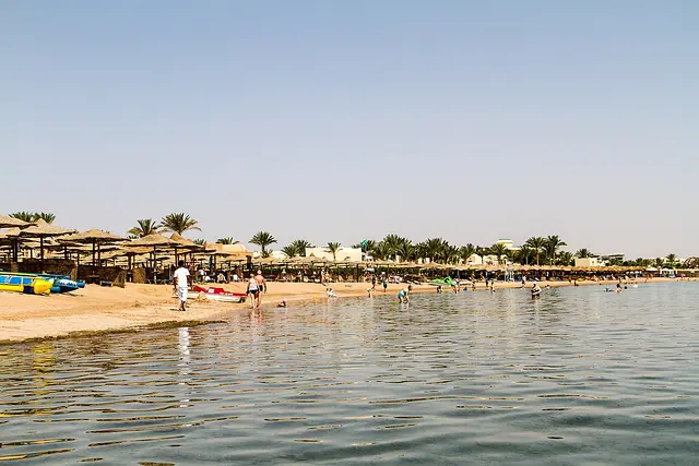 The beach at Makadi Bay
