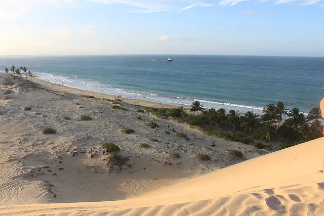 Praia do Vapor from the dune, Paracuru