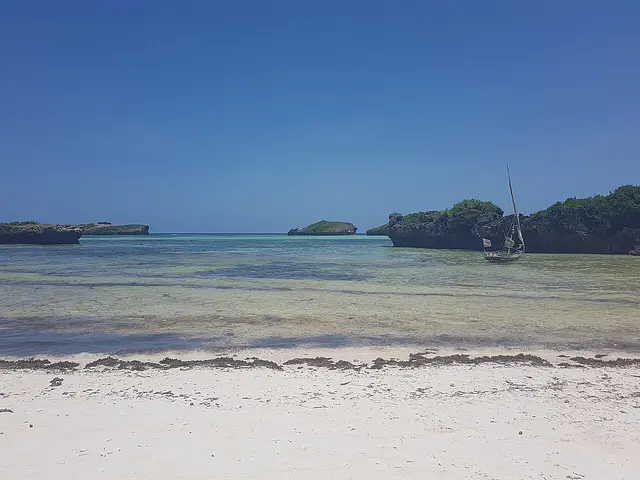 Watamu beach and its coral islets