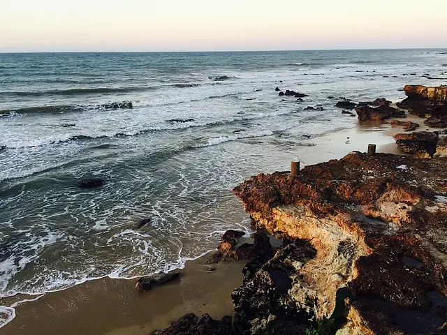 The reef at Praia da Taíba