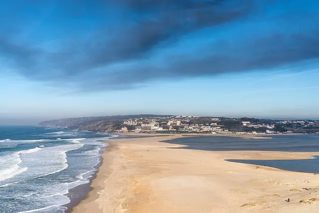 The mouth of the Óbidos lagoon at Foz do Arelho