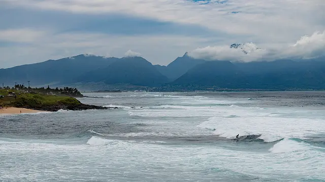 Maui's north shore from Ho'okipa, looking towards Kahului