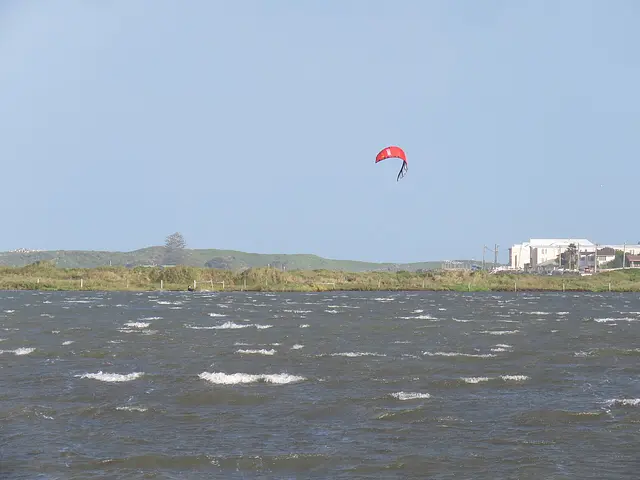 Kitesurfing at Safety Bay