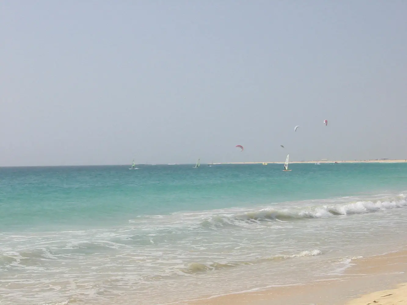 Kites off Santa Maria on Sal