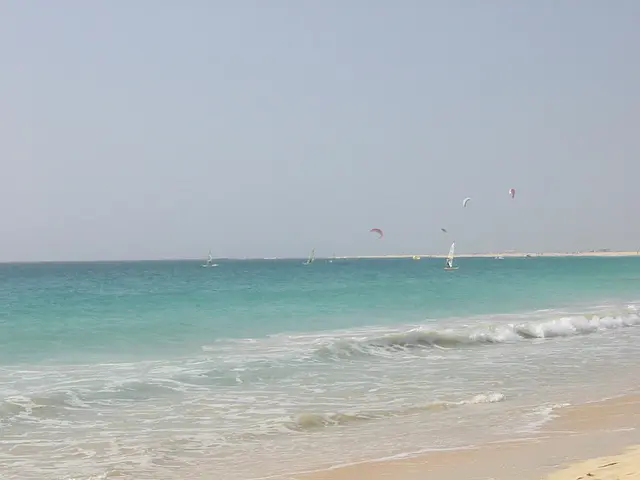 Kites off Santa Maria on Sal